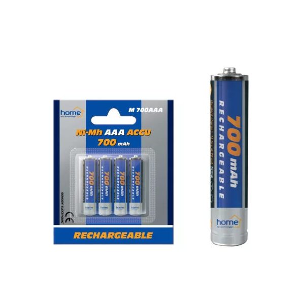 Tölthető mini ceruza elem 700mAh, 1.2V AAA S/4