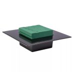 Vizes oázis Ikebana négyzet 9x9cm - Fekete tálban 19x19cm