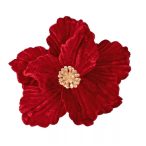 Mikulásvirág bársony 14cm - Bordó