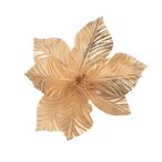 Mikulásvirág bársony 25cm - Arany