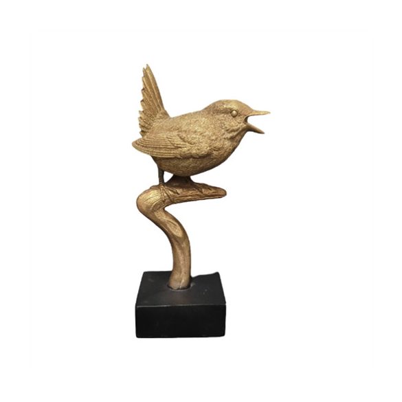 Figura madár, műgyanta, 10x7,5x21,4cm