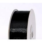 Szatén szalag 25mm/22,86m - Fekete
