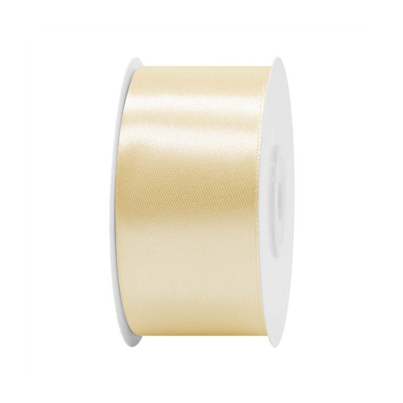 Szatén szalag 38mm/22,86m - Krém