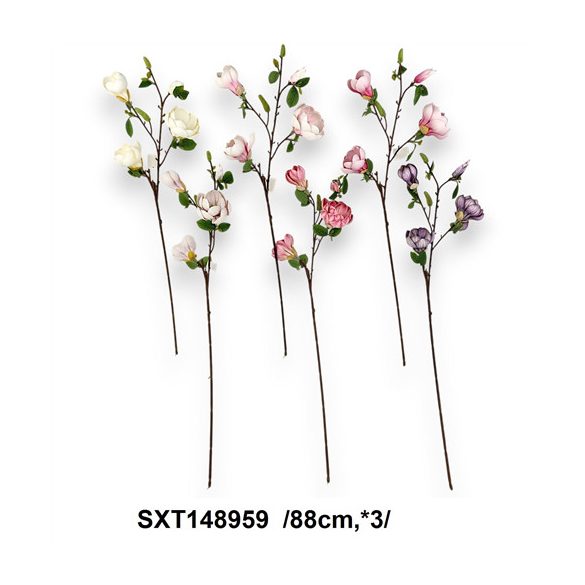 Magnóliaág, polifoam 88cm x3 - Több színben