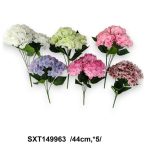 Hortenziacsokor Real-touch 44cm x5 - Több színben