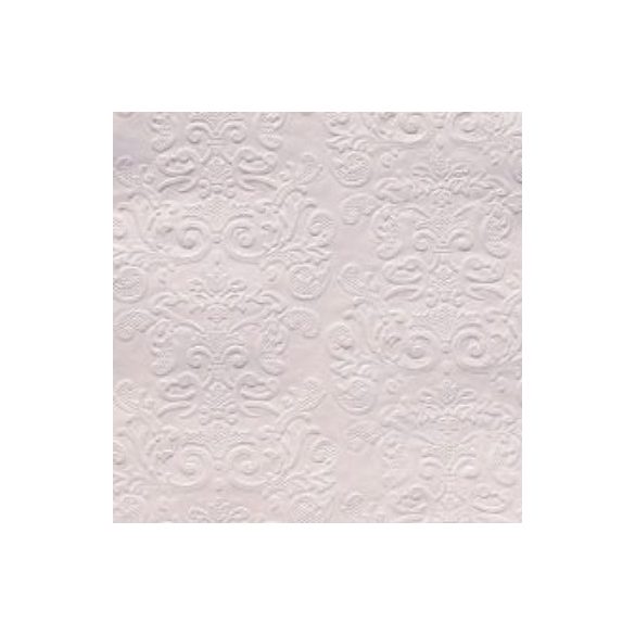 Dombornyomott luxury papír szalvéta 33x33cm 3 rétegű - Halvány rózsaszín