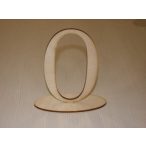 Natúr fa asztal szám 0-a 14x15x5,5cm