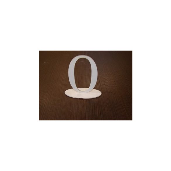 Fehér fa asztal szám0-a 14x15x5,5cm