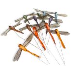 Szitakötő beszúrós színes 8,5x10cm - (12db/dob.)